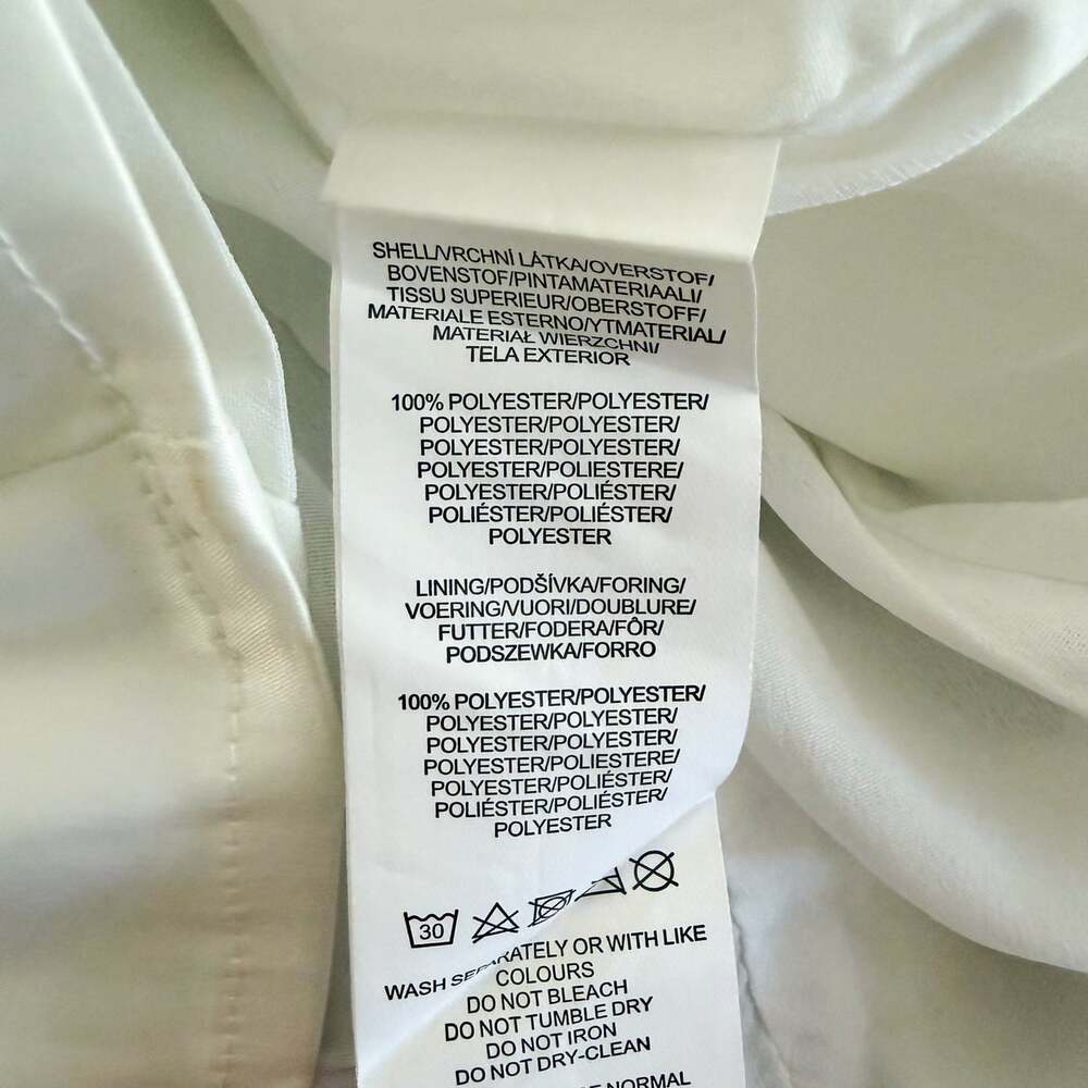 NWT Collective The Label White Satin Mini Dress XS Rhinestone Bow Bridal - Picture 12 of 12